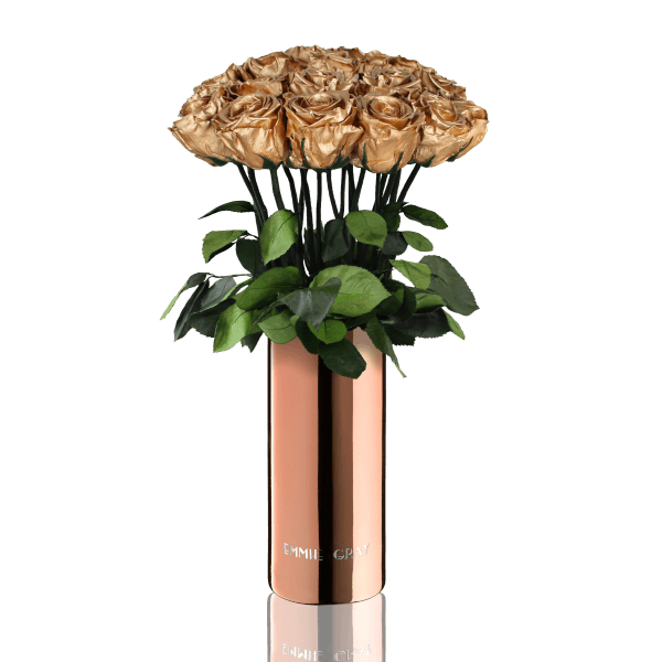 Classic Vase Set | Gold | 15 ROSES
