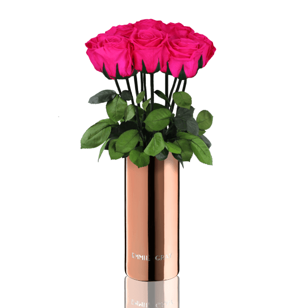 Classic Vase Set | Hot Pink | 10 ROSES