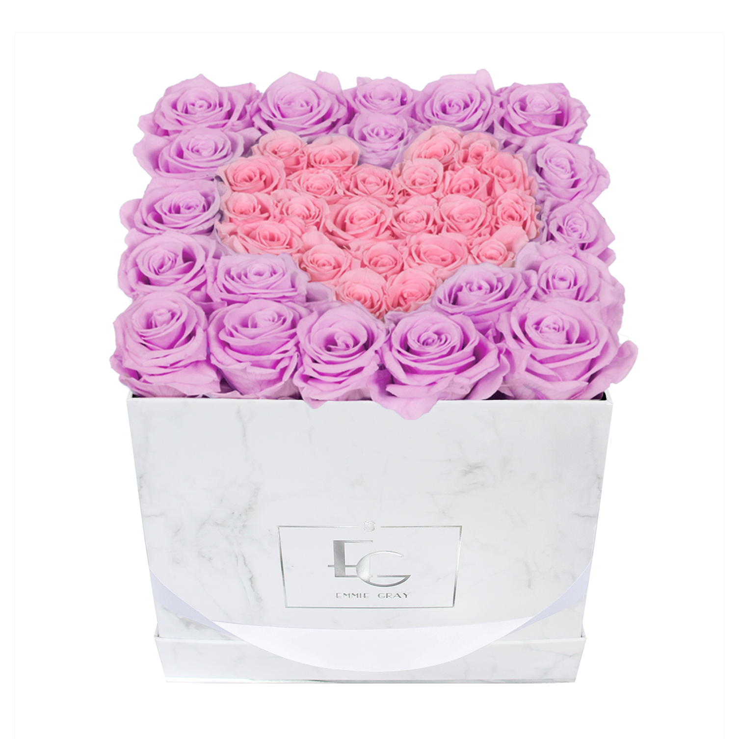 Heart Symbol Infinity Rosebox | Baby Lilli & Bridal Pink | M