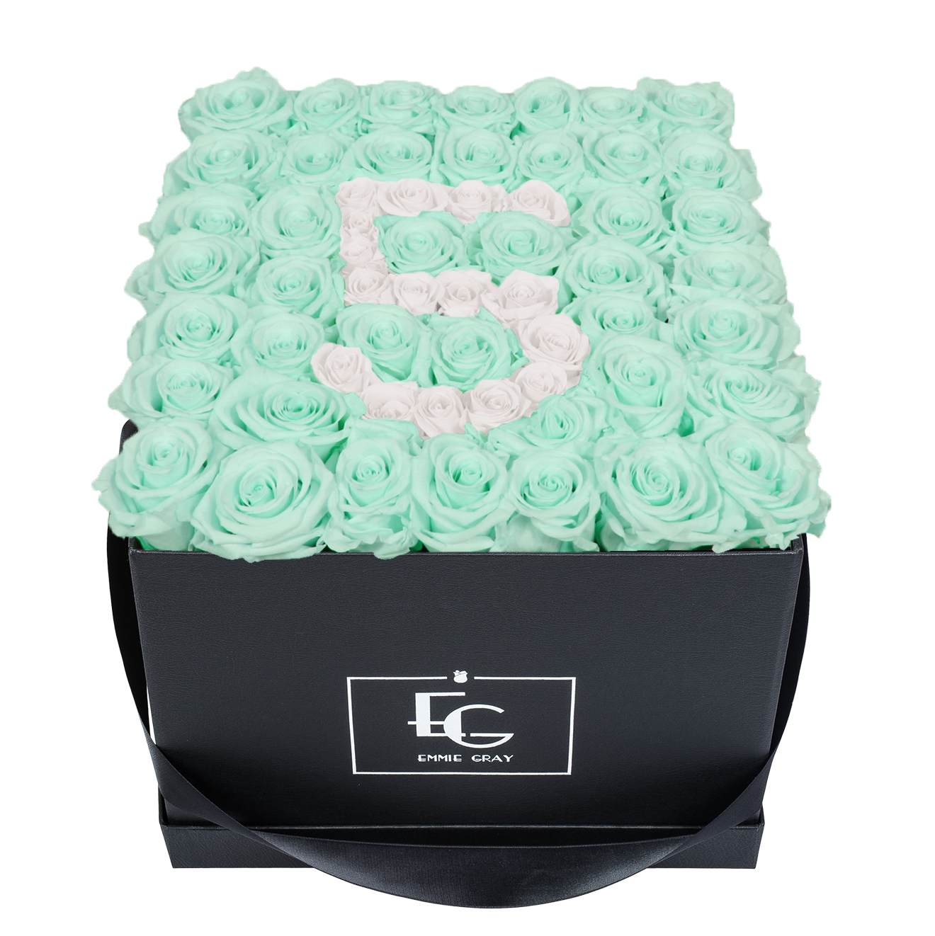 NUMBER INFINITY ROSEBOX | MINTY GREEN & PURE WHITE | L