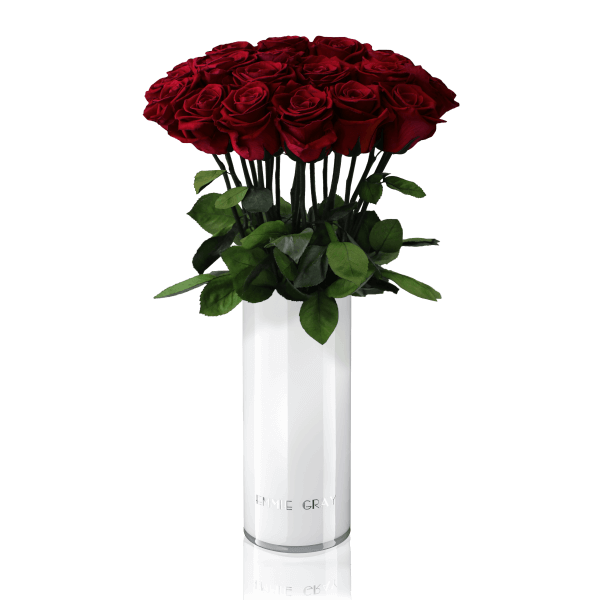 Classic Vase Set | Burgundy | 15 ROSES