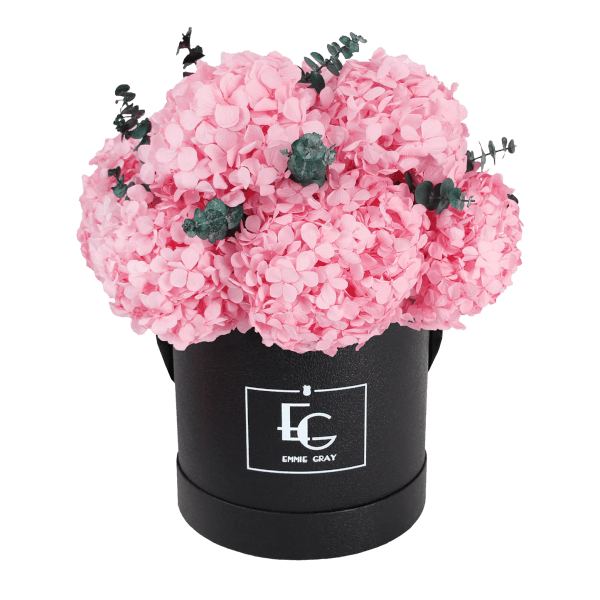 Signature Hydrangea Infinity Rosebox | Bridal Pink | M