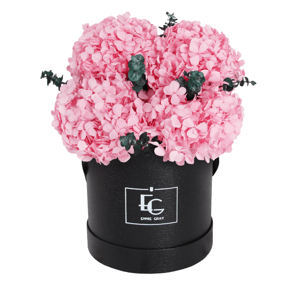 Signature Hydrangea Infinity Rosebox | Bridal Pink | S