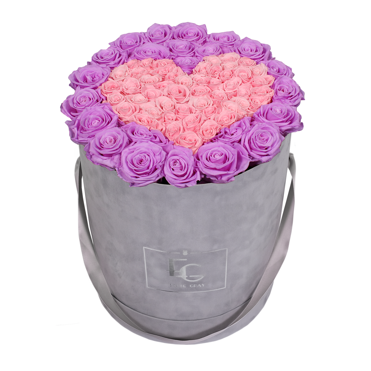 HEART SYMBOL INFINITY ROSEBOX | BABY LILLI & BRIDAL PINK | L