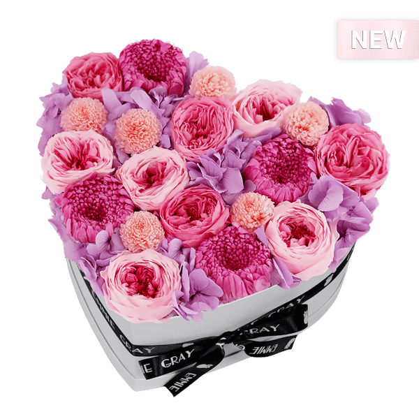 Mix Infinity Rosebox | Bridal Pink, Baby Lilli & Baby Pink | M