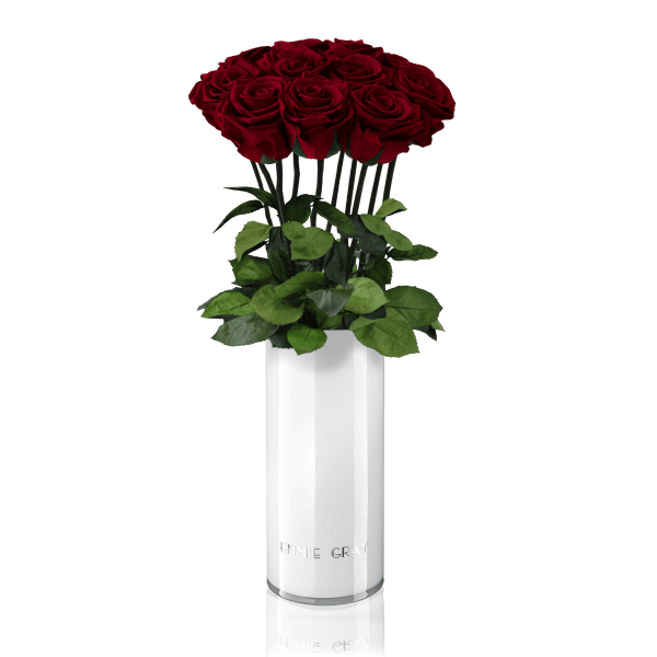 Classic Vase Set | Burgundy | 10 ROSES