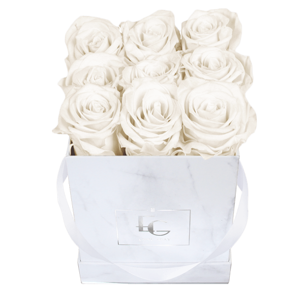 Classic Infinity Rosebox | Pure White | S