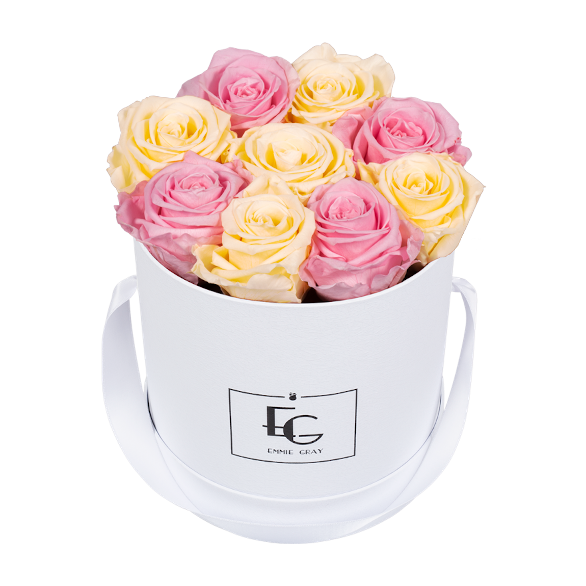 MIX INFINITY ROSEBOX | CHAMPAGNE & BRIDAL PINK | S