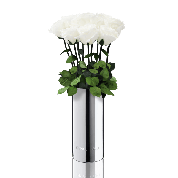 Classic Vase Set | Pure White | 10 ROSES