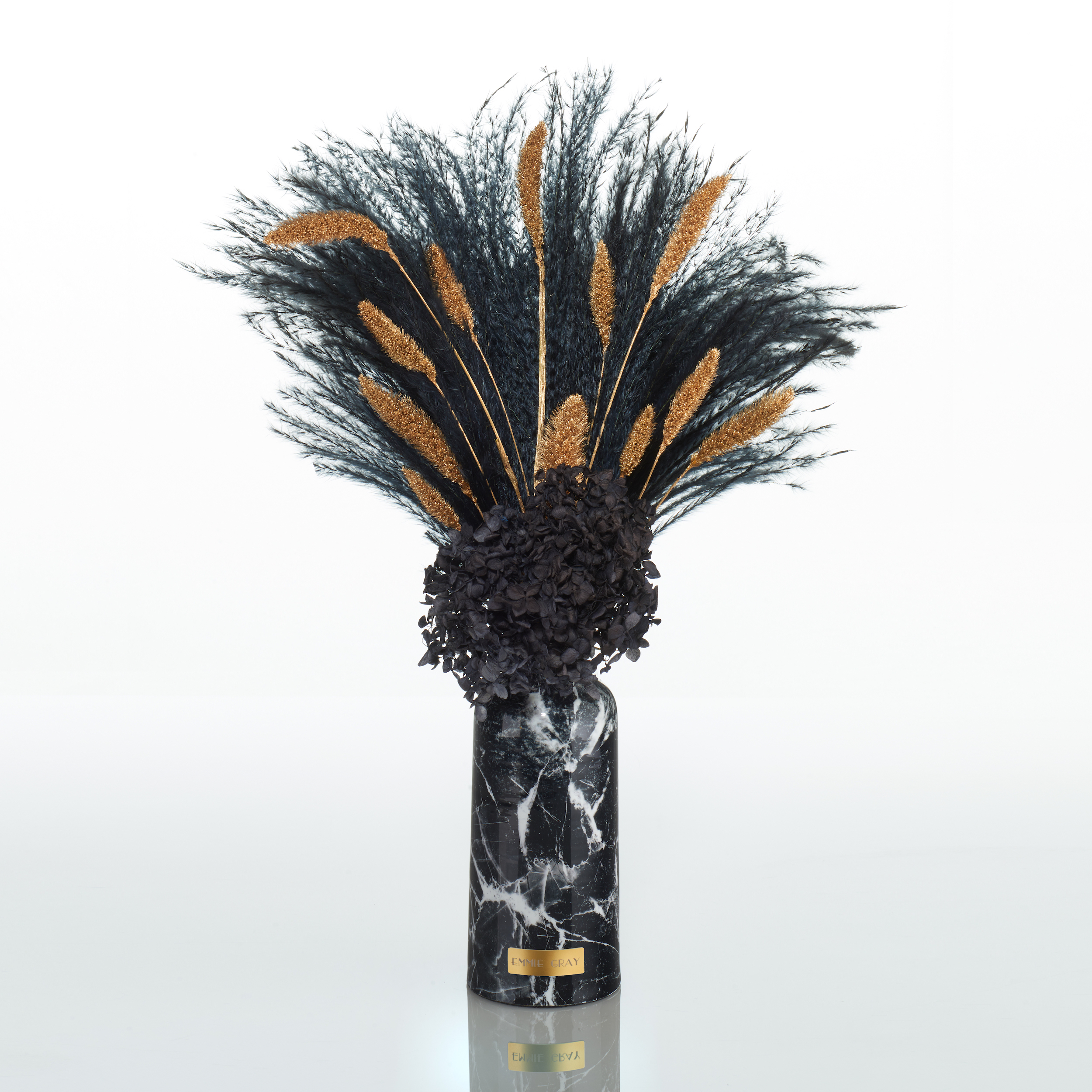 Premium Marble Metallic Vintage Infinity | Midnight Elegance | M