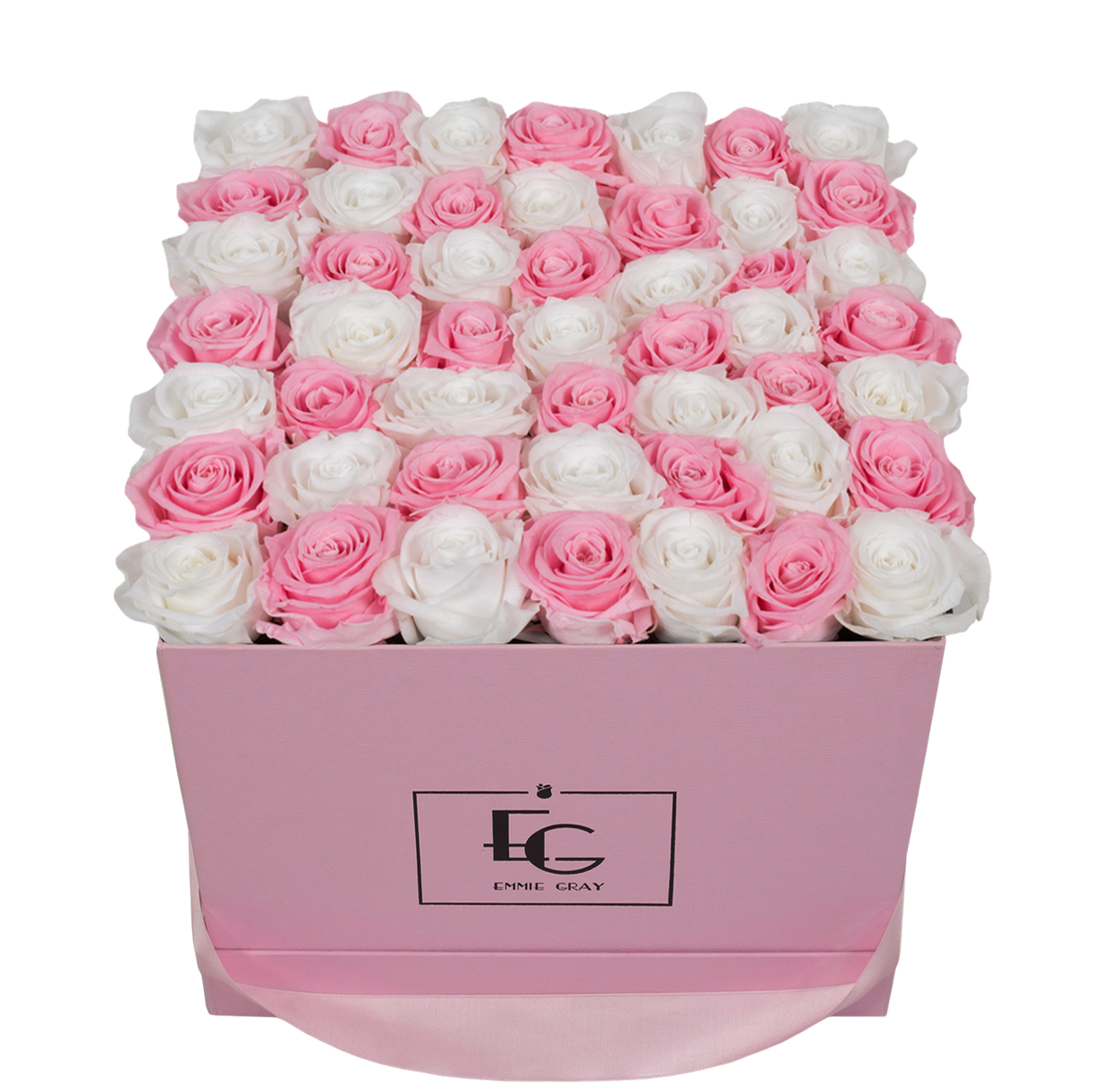 MIX INFINITY ROSEBOX | BRIDAL PINK & PURE WHITE | L MIX INFINITY ROSEBOX | BRIDAL PINK & PURE WHITE | L