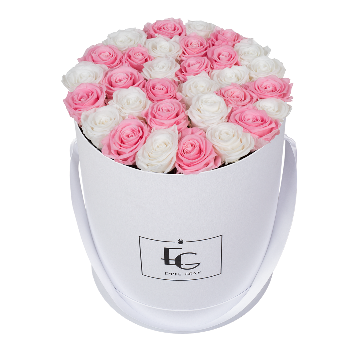 MIX INFINITY ROSEBOX | BRIDAL PINK & PURE WHITE | L MIX INFINITY ROSEBOX | BRIDAL PINK & PURE WHITE | L