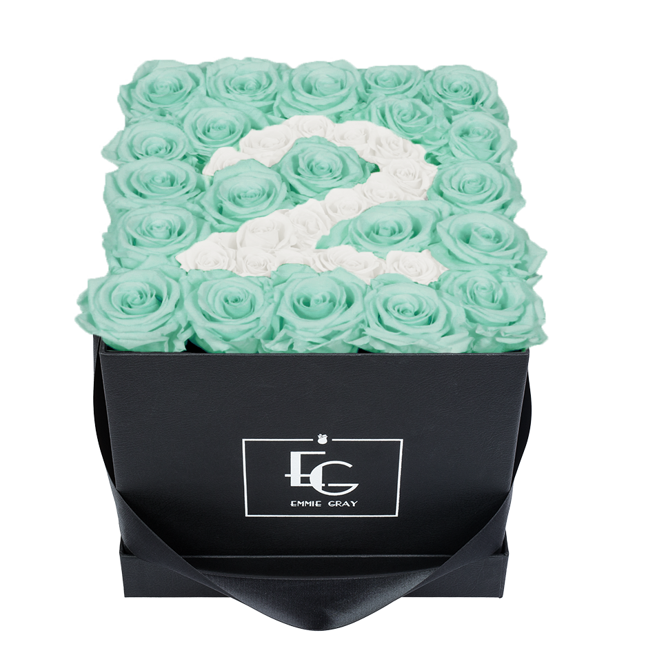 NUMBER INFINITY ROSEBOX | MINTY GREEN & PURE WHITE | M