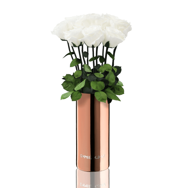 Classic Vase Set | Pure White | 10 ROSES