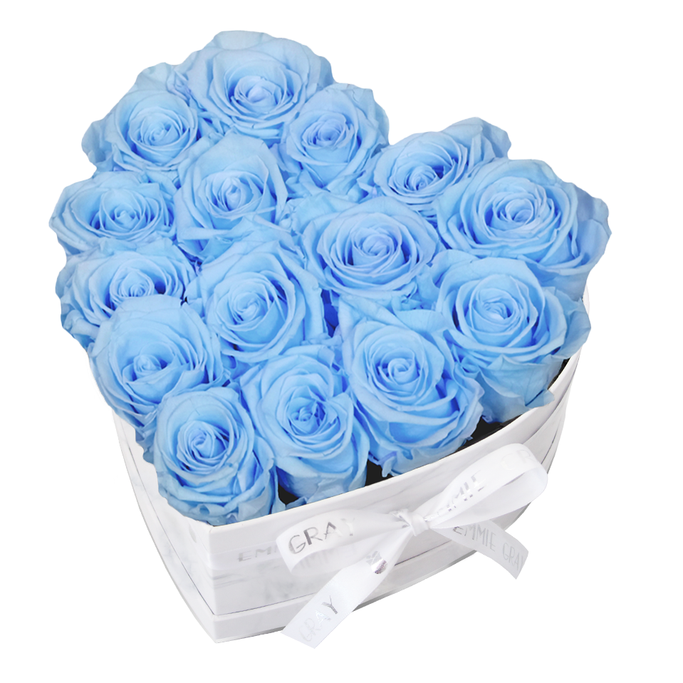 Classic Infinity Rosebox | Baby Blue | M