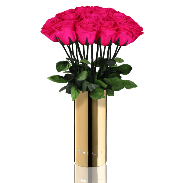 Classic Vase Set | Hot Pink | 15 ROSES