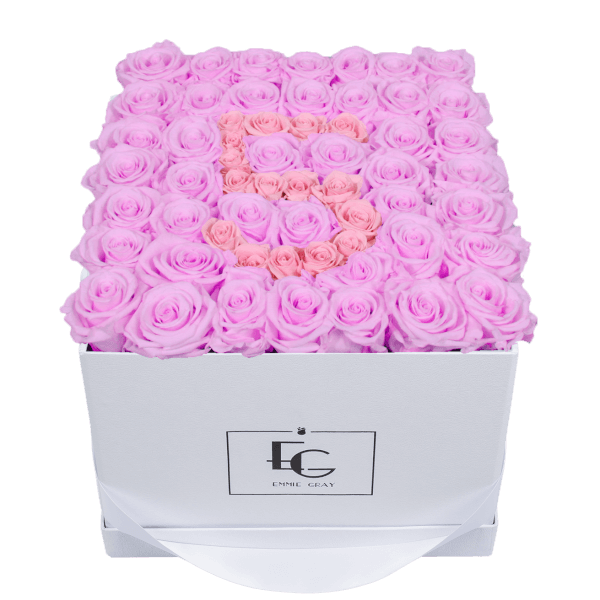 NUMBER INFINITY ROSEBOX | BABY LILLI & BRIDAL PINK | L