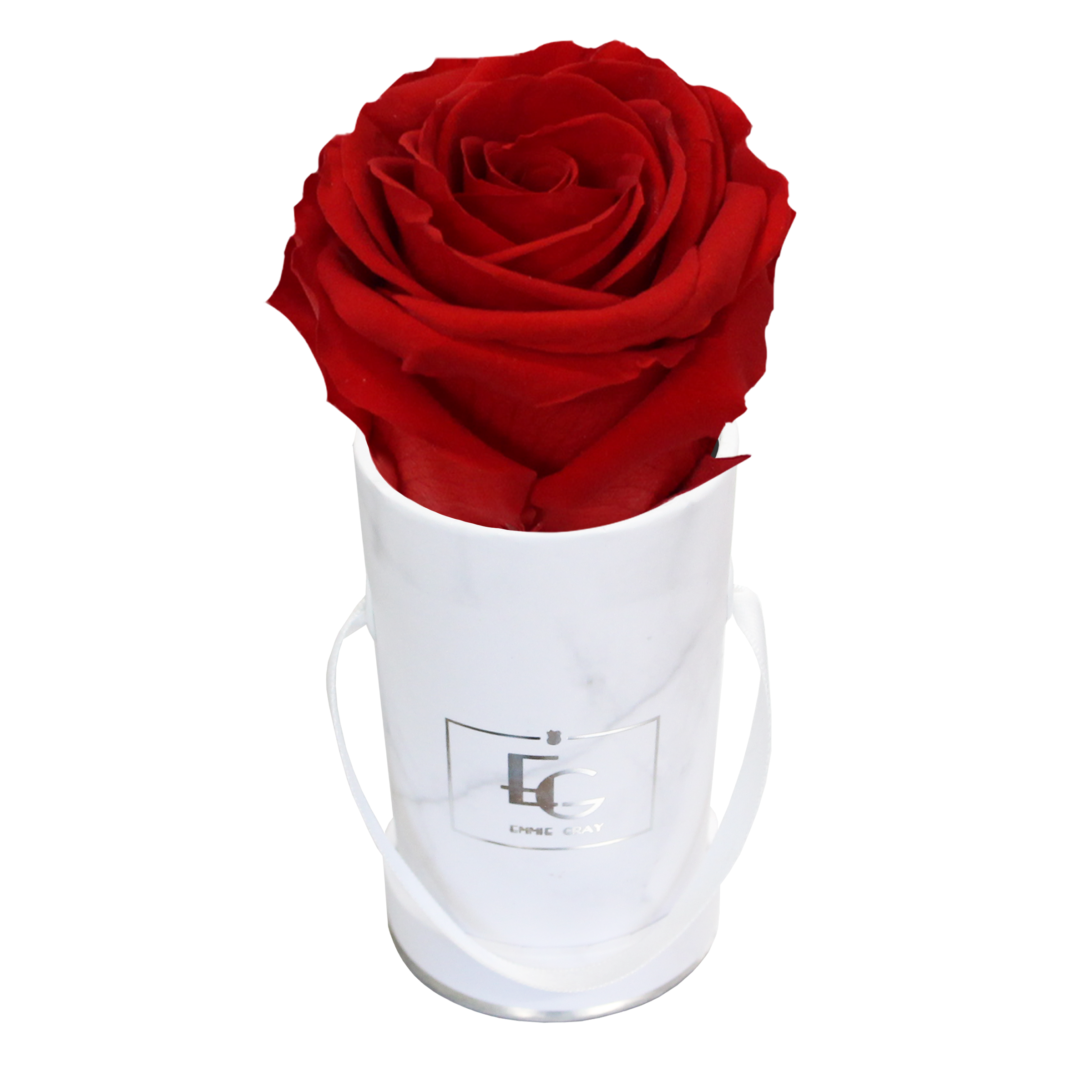 Marmor Rosenbox Mit Einer Konservierten Rose Emmie Gray