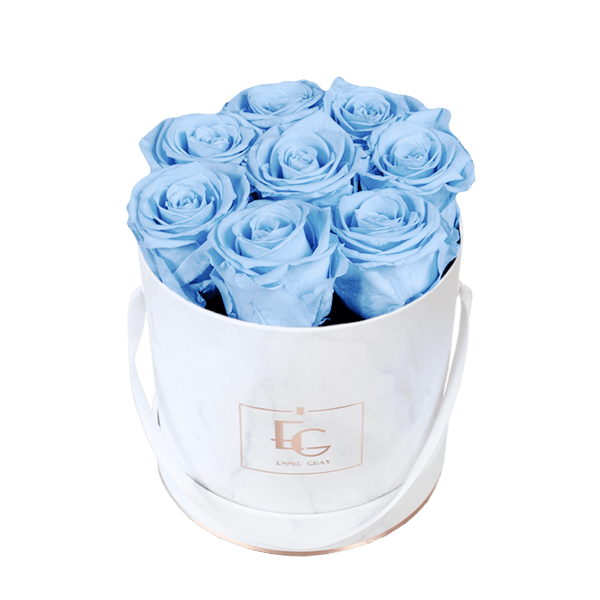 Classic Infinity Rosebox | Baby Blue | S