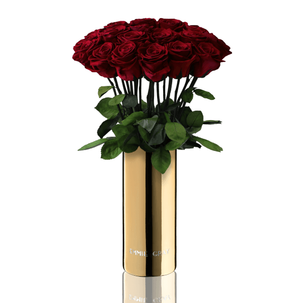 Classic Vase Set | Burgundy | 15 ROSES