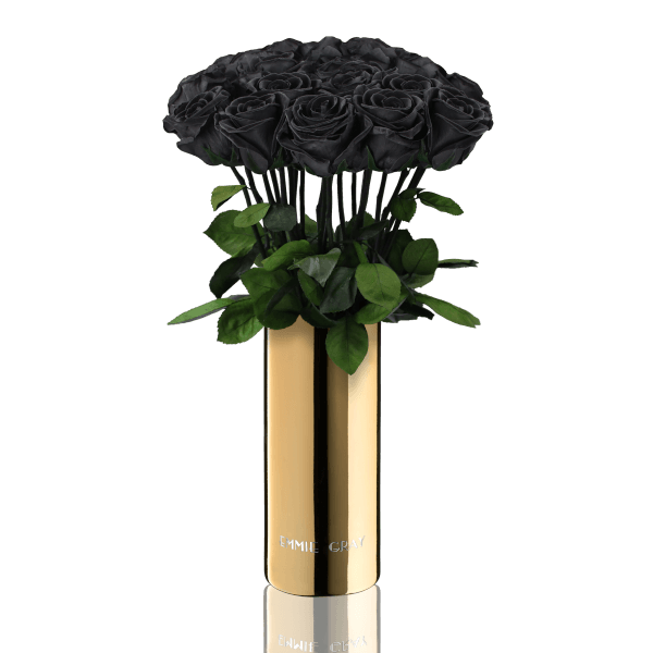 Classic Vase Set | Black Beauty | 15 ROSES