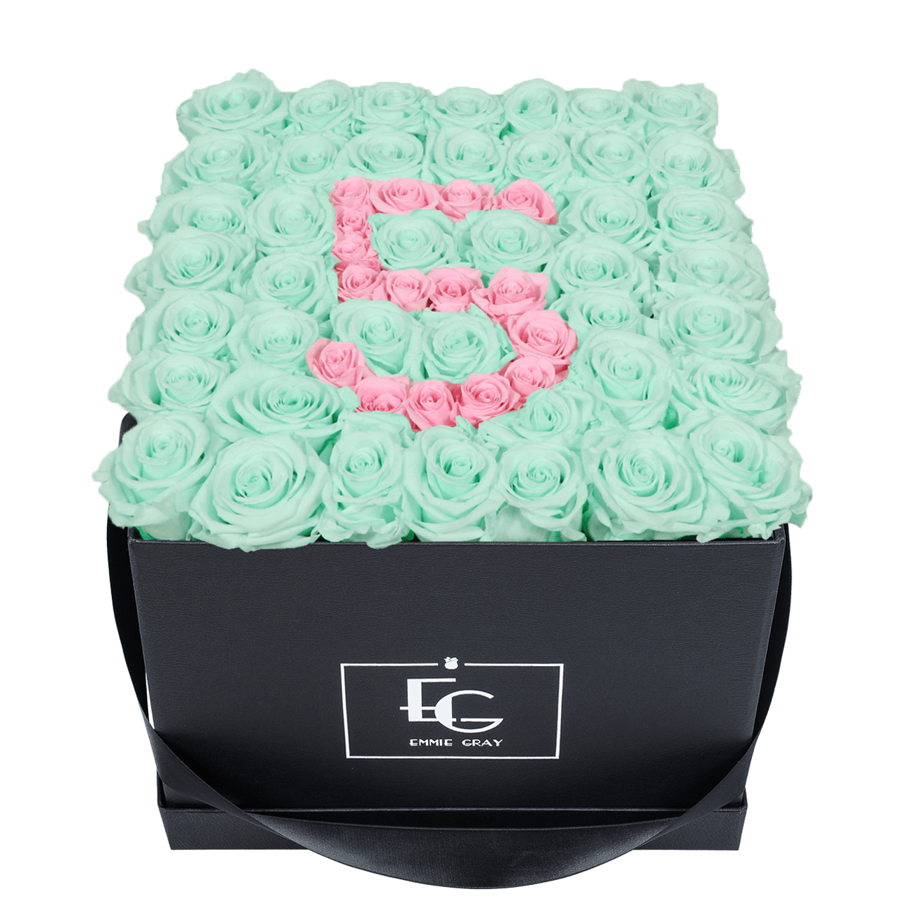 NUMBER INFINITY ROSEBOX | MINTY GREEN & BRIDAL PINK | L